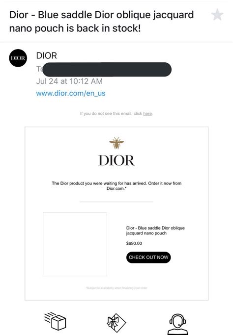 Dior online ordering